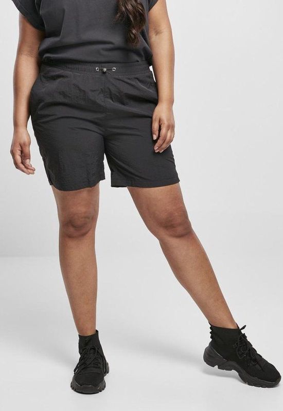 Urban Classics - Crinkle Nylon Korte broek - Zwart