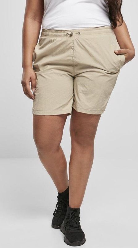 Urban Classics - Crinkle Nylon Korte broek - Beige