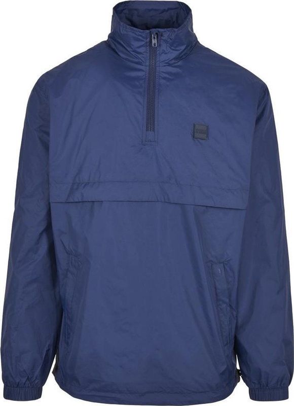 Urban Classics - Windjack - Donkerblauw - Heren - Met Opstaande Kraag