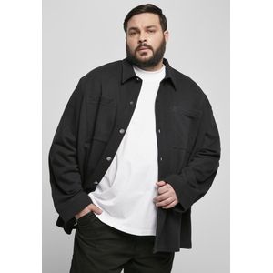 Urban Classics - Organic Terry Overshirt - Overhemd - Zwart - Biologisch Katoen