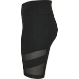 Urban Classics - High Waist Tech Mesh Korte cycle broek - Zwart