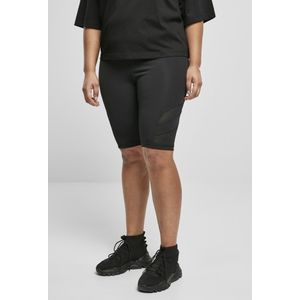 Urban Classics - High Waist Tech Mesh Korte cycle broek - Zwart