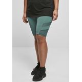 Urban Classics - High Waist Tech Mesh Korte cycle broek - Groen