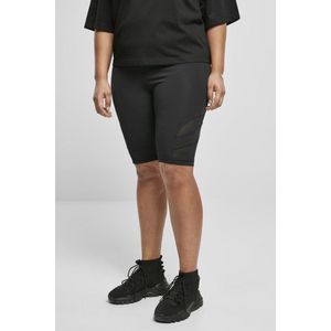 Urban Classics - High Waist Tech Mesh Korte cycle broek - Zwart