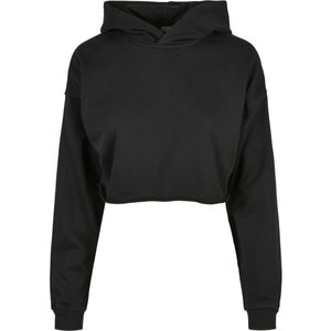 Urban Classics - Oversized Cropped Hoody - Sweatshirt - Zwart - 65% Katoen, 35% Polyester