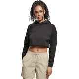 Urban Classics - Oversized Cropped Hoody - Sweatshirt - Zwart - 65% Katoen, 35% Polyester