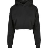 Urban Classics - Oversized Cropped Hoody - Sweatshirt - Zwart - 65% Katoen, 35% Polyester