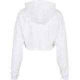Urban Classics - Oversized Cropped Crop Hoodie - Wit