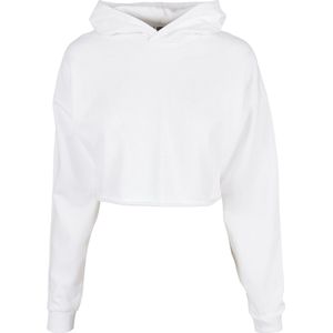 Urban Classics - Oversized Cropped Crop Hoodie - Wit