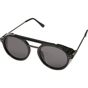 Urban Classics Uniseks Java-zonnebril, zwart/grijs metaal
