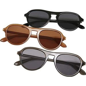 Urban Classics dames zonnebril kalimantan, bruin/grijs/zwart, One Size