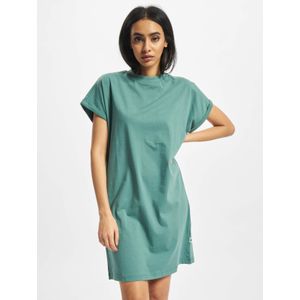 Urban Classics Dames Organic Cotton Cut On Sleeve Tee Dress Jurk, Paleleaf, XS