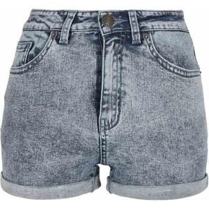 Urban Classics - 5 Pocket acid washed Korte broek   Blauw