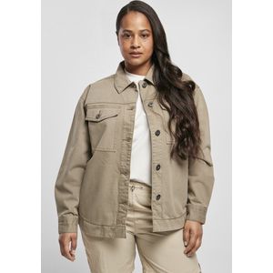 Urban Classics - Oversized Shirt Jacket - Groen - 100% Katoen