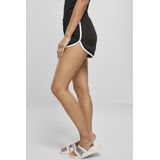 Urban Classics - Organic Interlock Retro Korte broek - Zwart/Wit