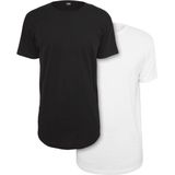 URBAN CLASSICS T-Shirt "Urban Classics Herren Pre-Pack Shaped Long Tee 2-Pack", (1 tlg.)