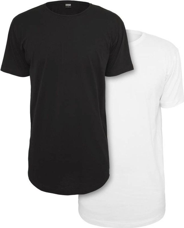 URBAN CLASSICS T-Shirt "Urban Classics Herren Pre-Pack Shaped Long Tee 2-Pack", (1 tlg.)