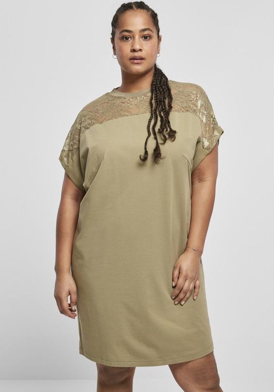 Urban Classics - Hemdjurk - Zwart - Stretch Jersey - Elastische Kant