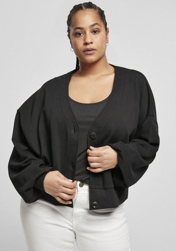 Strickjacke, Damen Urban Classics organic oversized Shorts terry (Grandes tailles)