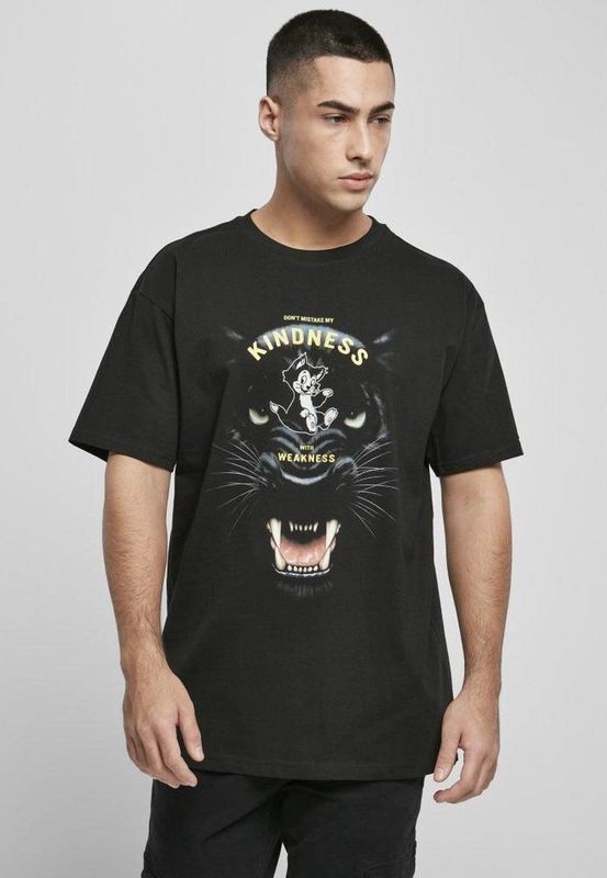 Mister Tee - Kindness No Weakness Oversize Heren T-shirt - Zwart