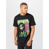 T-shirt - Print - Zwart - Katoen - Comfortabel