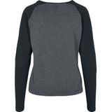 Urban Classics - Contrast Raglan Longsleeve top - Grijs Zwart