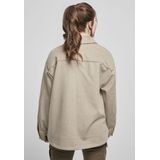 Urban Classics - Blouse - Beige - Klassieke Blouse met Drukknopen en Borstzak
