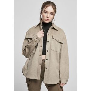 Urban Classics - Overhemd - Blauw - Polyester/Viscose/Elastaan