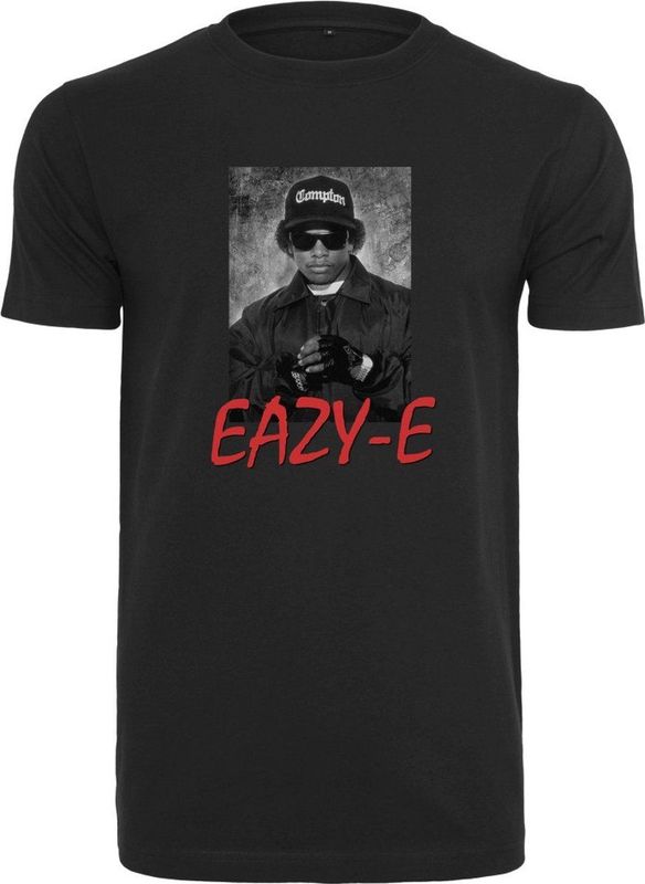 Mister Tee - Eazy Logo - T-shirt - Zwart - 100% Katoen, 180 g/m²