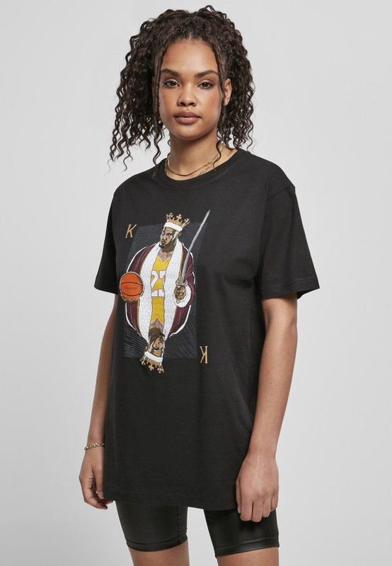 Mister Tee - King James LA Dames T-shirt Zwart