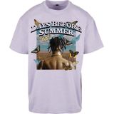 Mister Tee - Days Before Summer Oversize Heren T-shirt - Paars