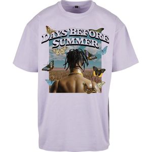 Mister Tee - Days Before Summer Oversize Heren T-shirt - Paars