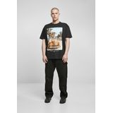 T-shirt - Motiefprint - Jersey - Oversized - Kwartmouw