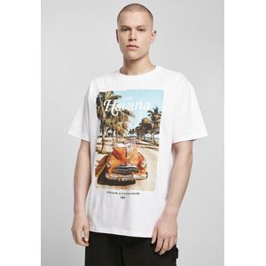 Mister Tee - Havana Vibe Oversize Heren T-shirt - Wit