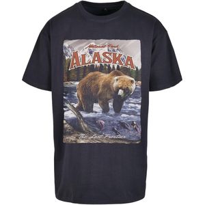 Mister Tee - Alaska Vintage Oversize Heren T-shirt - Blauw