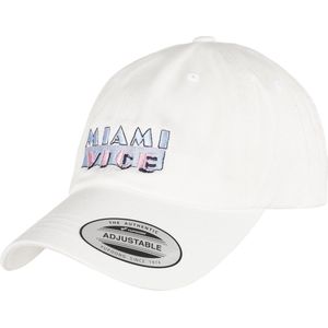 Merchcode Miami Vice - Logo Dad Cap Pet - Wit