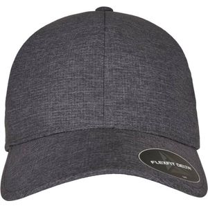 Flexfit Unisex Flexfit Delta carbon pet honkbalpet, Melange Charcoal, S-M