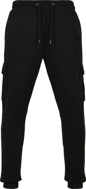 Urban Classics - Cargobroek - Zwart - Katoen - Comfortabele Tailleband