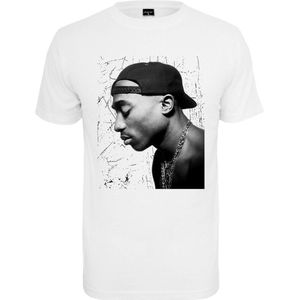 MISTER TEE - Tupac Cracked Background - T-shirt - Zwart - Katoen