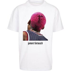 Mister Tee - Power Forward Oversize Heren T-shirt - Wit