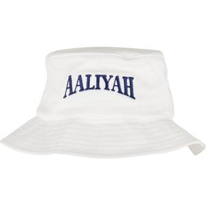 Mister Tee Aaliyah - Logo Bucket hat / Vissershoed - Wit