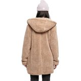 URBAN CLASSICS Sherpa Damesjas - Licht Taupe - Sherpa-imitatiebont