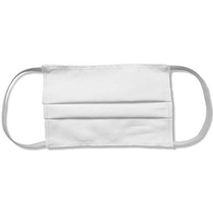 Castell 00510001 Herbruikbaar mond-neusmasker/mond-neuskapje 100% katoen, wasbaar, 10 Stks, wit