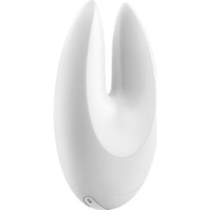 OVO Oplaadbare, waterdichte vibrator, 4-voudig te gebruiken, met 7 programma's inclusief USB-oplaadkabel, wit.