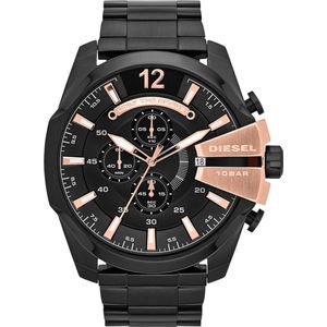 Diesel Mega Chief DZ4309 Herenhorloge 51 mm - Zwart