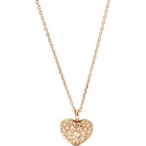 Fossil - Ketting - Roségoud - 42 cm - Staal