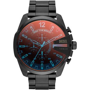 Diesel - Mega Chief - Herenhorloge - Zwart - Roestvrij Staal - Waterdicht 10 ATM