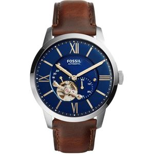 Fossil - Townsman - Herenhorloge - Blauw - Leer