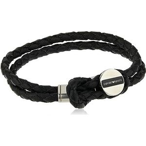 Emporio Armani Bracelet Story Armband (Lengte: 18.50 cm) - Zwart - EGS2178040