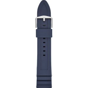 22 mm lichtblauwe siliconen horlogeband